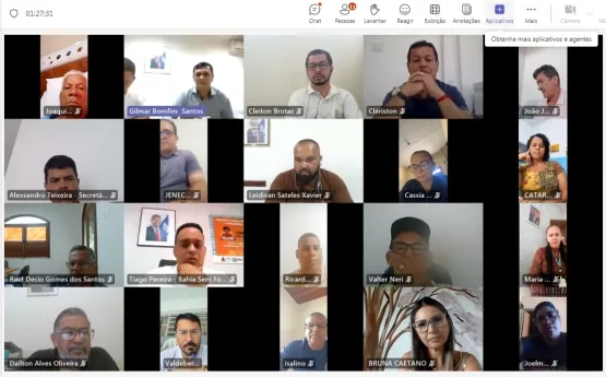 Estratégias para implantação de hortas comunitárias em 100 municípios baianos são debatidas em reunião virtual