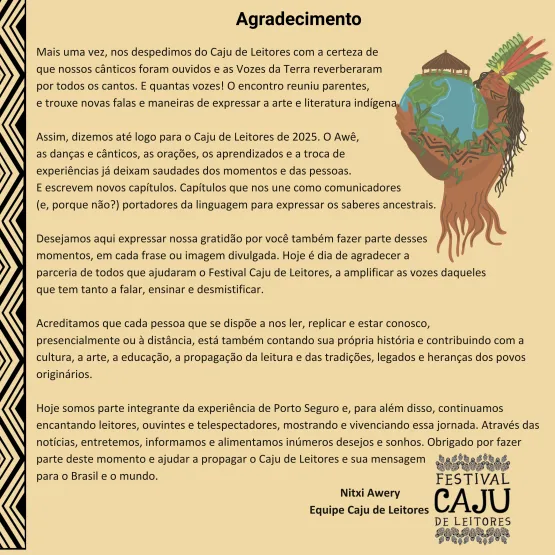 Festival Caju de Leitores encerra edição com recorde de atividades e protagonismo indígena